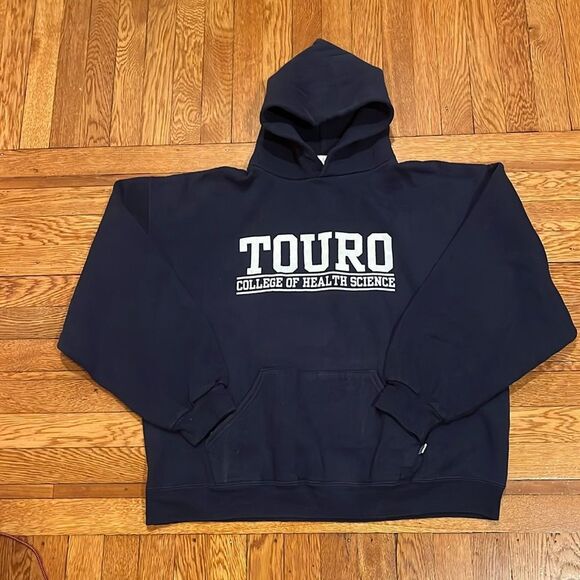 Y2K Russell athletic touro college hoodie‎ - Picture 1 of 5